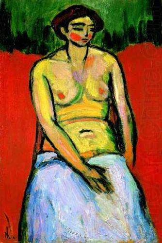 Sitzender weiblicher Akt, Alexej von Jawlensky